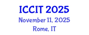 International Conference on Computing and Information Technology (ICCIT) November 11, 2025 - Rome, Italy
