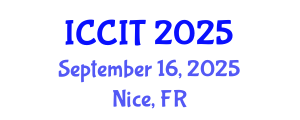 International Conference on Computing and Information Technology (ICCIT) September 16, 2025 - Nice, France