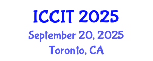 International Conference on Computing and Information Technology (ICCIT) September 20, 2025 - Toronto, Canada