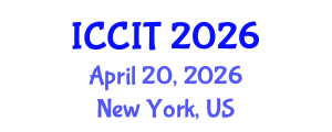 International Conference on Computing and Information Technology (ICCIT) April 20, 2026 - New York, United States International Conference on Computing and Information Technology (ICCIT) April 20, 2026 - New York, United States