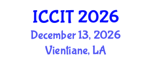 International Conference on Computing and Information Technology (ICCIT) December 13, 2026 - Vientiane, Laos