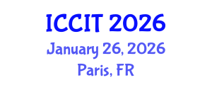 International Conference on Computing and Information Technology (ICCIT) January 26, 2026 - Paris, France International Conference on Computing and Information Technology (ICCIT) January 26, 2026 - Paris, France