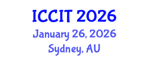 International Conference on Computing and Information Technology (ICCIT) January 26, 2026 - Sydney, Australia International Conference on Computing and Information Technology (ICCIT) January 26, 2026 - Sydney, Australia
