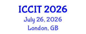 International Conference on Computing and Information Technology (ICCIT) July 26, 2026 - London, United Kingdom International Conference on Computing and Information Technology (ICCIT) July 26, 2026 - London, United Kingdom