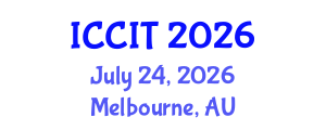 International Conference on Computing and Information Technology (ICCIT) July 24, 2026 - Melbourne, Australia International Conference on Computing and Information Technology (ICCIT) July 24, 2026 - Melbourne, Australia