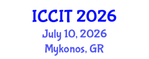 International Conference on Computing and Information Technology (ICCIT) July 10, 2026 - Mykonos, Greece International Conference on Computing and Information Technology (ICCIT) July 10, 2026 - Mykonos, Greece