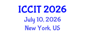 International Conference on Computing and Information Technology (ICCIT) July 10, 2026 - New York, United States International Conference on Computing and Information Technology (ICCIT) July 10, 2026 - New York, United States