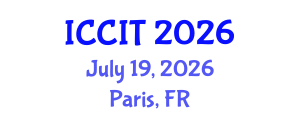 International Conference on Computing and Information Technology (ICCIT) July 19, 2026 - Paris, France International Conference on Computing and Information Technology (ICCIT) July 19, 2026 - Paris, France