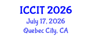 International Conference on Computing and Information Technology (ICCIT) July 17, 2026 - Quebec City, Canada International Conference on Computing and Information Technology (ICCIT) July 17, 2026 - Quebec City, Canada