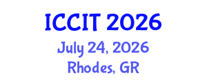 International Conference on Computing and Information Technology (ICCIT) July 24, 2026 - Rhodes, Greece International Conference on Computing and Information Technology (ICCIT) July 24, 2026 - Rhodes, Greece