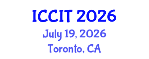 International Conference on Computing and Information Technology (ICCIT) July 19, 2026 - Toronto, Canada International Conference on Computing and Information Technology (ICCIT) July 19, 2026 - Toronto, Canada