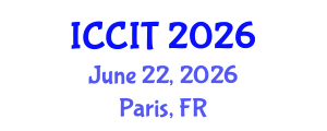 International Conference on Computing and Information Technology (ICCIT) June 22, 2026 - Paris, France International Conference on Computing and Information Technology (ICCIT) June 22, 2026 - Paris, France