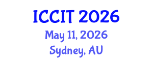 International Conference on Computing and Information Technology (ICCIT) May 11, 2026 - Sydney, Australia International Conference on Computing and Information Technology (ICCIT) May 11, 2026 - Sydney, Australia