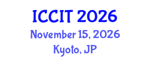 International Conference on Computing and Information Technology (ICCIT) November 15, 2026 - Kyoto, Japan International Conference on Computing and Information Technology (ICCIT) November 15, 2026 - Kyoto, Japan