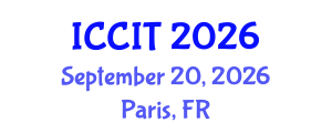 International Conference on Computing and Information Technology (ICCIT) September 20, 2026 - Paris, France