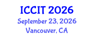 International Conference on Computing and Information Technology (ICCIT) September 23, 2026 - Vancouver, Canada International Conference on Computing and Information Technology (ICCIT) September 23, 2026 - Vancouver, Canada