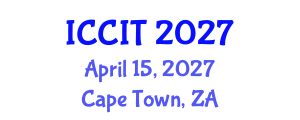 International Conference on Computing and Information Technology (ICCIT) April 15, 2027 - Cape Town, South Africa International Conference on Computing and Information Technology (ICCIT) April 15, 2027 - Cape Town, South Africa