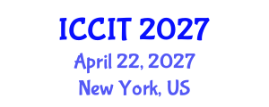 International Conference on Computing and Information Technology (ICCIT) April 22, 2027 - New York, United States International Conference on Computing and Information Technology (ICCIT) April 22, 2027 - New York, United States