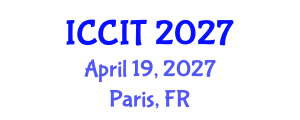 International Conference on Computing and Information Technology (ICCIT) April 19, 2027 - Paris, France International Conference on Computing and Information Technology (ICCIT) April 19, 2027 - Paris, France