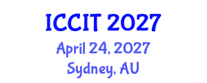 International Conference on Computing and Information Technology (ICCIT) April 24, 2027 - Sydney, Australia International Conference on Computing and Information Technology (ICCIT) April 24, 2027 - Sydney, Australia