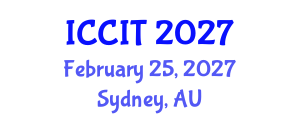 International Conference on Computing and Information Technology (ICCIT) February 25, 2027 - Sydney, Australia International Conference on Computing and Information Technology (ICCIT) February 25, 2027 - Sydney, Australia