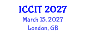 International Conference on Computing and Information Technology (ICCIT) March 15, 2027 - London, United Kingdom International Conference on Computing and Information Technology (ICCIT) March 15, 2027 - London, United Kingdom