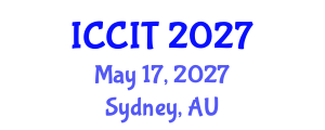 International Conference on Computing and Information Technology (ICCIT) May 17, 2027 - Sydney, Australia International Conference on Computing and Information Technology (ICCIT) May 17, 2027 - Sydney, Australia