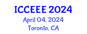 International Conference on Computing, Electrical and Electronic Engineering (ICCEEE) April 04, 2024 - Toronto, Canada