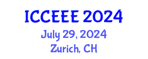 International Conference on Computing, Electrical and Electronic Engineering (ICCEEE) July 29, 2024 - Zurich, Switzerland