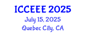 International Conference on Computing, Electrical and Electronic Engineering (ICCEEE) July 15, 2025 - Quebec City, Canada
