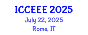 International Conference on Computing, Electrical and Electronic Engineering (ICCEEE) July 22, 2025 - Rome, Italy