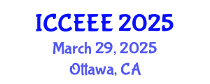 International Conference on Computing, Electrical and Electronic Engineering (ICCEEE) March 29, 2025 - Ottawa, Canada
