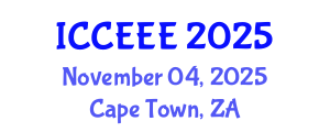 International Conference on Computing, Electrical and Electronic Engineering (ICCEEE) November 04, 2025 - Cape Town, South Africa