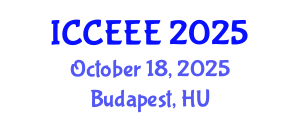 International Conference on Computing, Electrical and Electronic Engineering (ICCEEE) October 18, 2025 - Budapest, Hungary