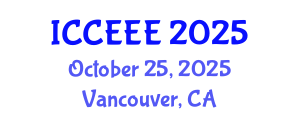 International Conference on Computing, Electrical and Electronic Engineering (ICCEEE) October 25, 2025 - Vancouver, Canada