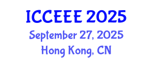 International Conference on Computing, Electrical and Electronic Engineering (ICCEEE) September 27, 2025 - Hong Kong, China