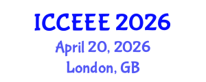 International Conference on Computing, Electrical and Electronic Engineering (ICCEEE) April 20, 2026 - London, United Kingdom International Conference on Computing, Electrical and Electronic Engineering (ICCEEE) April 20, 2026 - London, United Kingdom