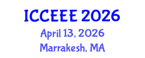 International Conference on Computing, Electrical and Electronic Engineering (ICCEEE) April 13, 2026 - Marrakesh, Morocco International Conference on Computing, Electrical and Electronic Engineering (ICCEEE) April 13, 2026 - Marrakesh, Morocco