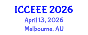 International Conference on Computing, Electrical and Electronic Engineering (ICCEEE) April 13, 2026 - Melbourne, Australia International Conference on Computing, Electrical and Electronic Engineering (ICCEEE) April 13, 2026 - Melbourne, Australia