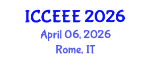 International Conference on Computing, Electrical and Electronic Engineering (ICCEEE) April 06, 2026 - Rome, Italy International Conference on Computing, Electrical and Electronic Engineering (ICCEEE) April 06, 2026 - Rome, Italy