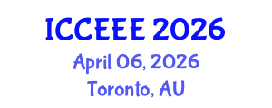 International Conference on Computing, Electrical and Electronic Engineering (ICCEEE) April 06, 2026 - Toronto, Australia International Conference on Computing, Electrical and Electronic Engineering (ICCEEE) April 06, 2026 - Toronto, Australia