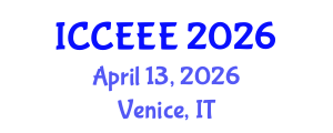 International Conference on Computing, Electrical and Electronic Engineering (ICCEEE) April 13, 2026 - Venice, Italy International Conference on Computing, Electrical and Electronic Engineering (ICCEEE) April 13, 2026 - Venice, Italy