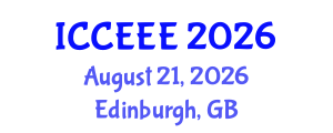 International Conference on Computing, Electrical and Electronic Engineering (ICCEEE) August 21, 2026 - Edinburgh, United Kingdom International Conference on Computing, Electrical and Electronic Engineering (ICCEEE) August 21, 2026 - Edinburgh, United Kingdom