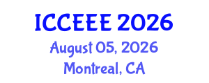 International Conference on Computing, Electrical and Electronic Engineering (ICCEEE) August 05, 2026 - Montreal, Canada International Conference on Computing, Electrical and Electronic Engineering (ICCEEE) August 05, 2026 - Montreal, Canada