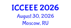 International Conference on Computing, Electrical and Electronic Engineering (ICCEEE) August 30, 2026 - Moscow, Russia International Conference on Computing, Electrical and Electronic Engineering (ICCEEE) August 30, 2026 - Moscow, Russia