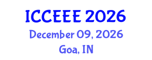 International Conference on Computing, Electrical and Electronic Engineering (ICCEEE) December 09, 2026 - Goa, India International Conference on Computing, Electrical and Electronic Engineering (ICCEEE) December 09, 2026 - Goa, India