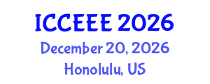 International Conference on Computing, Electrical and Electronic Engineering (ICCEEE) December 20, 2026 - Honolulu, United States International Conference on Computing, Electrical and Electronic Engineering (ICCEEE) December 20, 2026 - Honolulu, United States