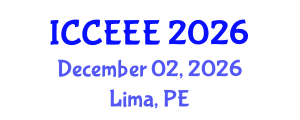 International Conference on Computing, Electrical and Electronic Engineering (ICCEEE) December 02, 2026 - Lima, Peru International Conference on Computing, Electrical and Electronic Engineering (ICCEEE) December 02, 2026 - Lima, Peru