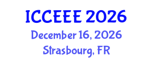 International Conference on Computing, Electrical and Electronic Engineering (ICCEEE) December 16, 2026 - Strasbourg, France International Conference on Computing, Electrical and Electronic Engineering (ICCEEE) December 16, 2026 - Strasbourg, France