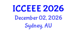 International Conference on Computing, Electrical and Electronic Engineering (ICCEEE) December 02, 2026 - Sydney, Australia International Conference on Computing, Electrical and Electronic Engineering (ICCEEE) December 02, 2026 - Sydney, Australia